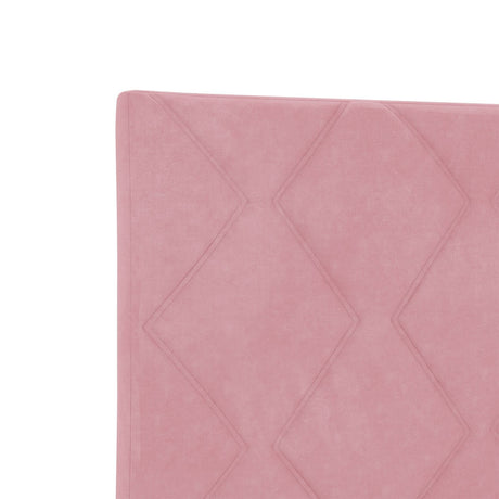 Bed Frame Pink 200X200 Cm Velvet