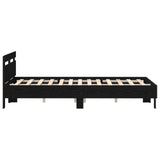 Solid Bed Frame Black Oak Solid Wood 120 X 200 Cm Durable