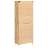 Highboard Artisan Oak 69.5X34X180 Cm Engineered Wood
