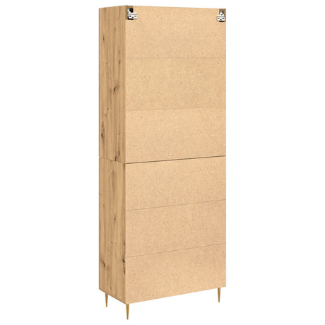 Highboard Artisan Oak 69.5X34X180 Cm Engineered Wood