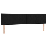Box Spring Bed With Mattress & Led Black 200X200 Cm Fabric