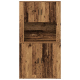 Highboard Old Wood 80X33X150 Cm Engineered Wood