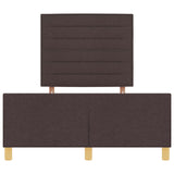 Bed Frame In Dark Brown, 120X200 Cm, Fabric