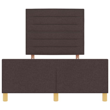Bed Frame In Dark Brown, 120X200 Cm, Fabric