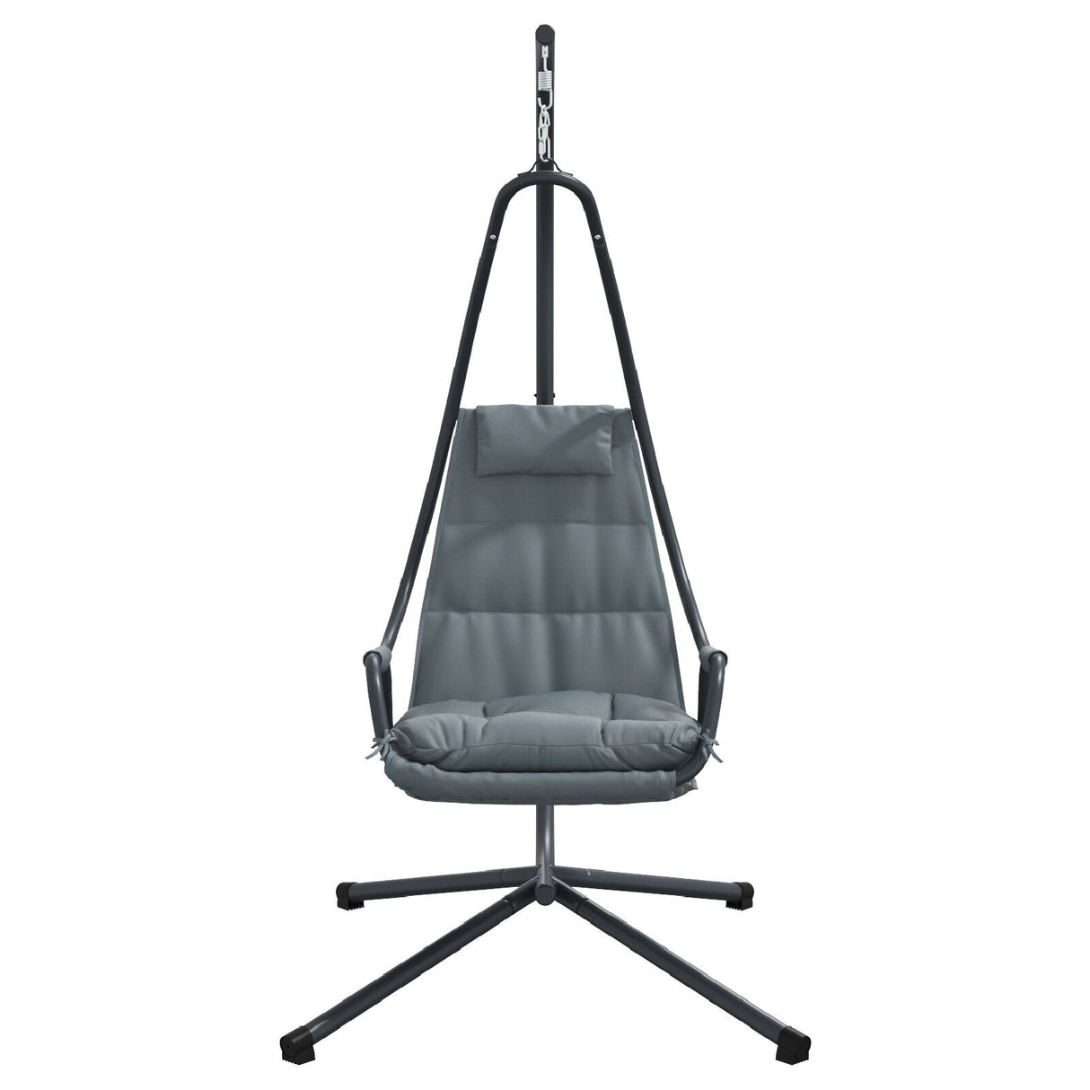 Hanging Chair With Stand And Cushion Steel
