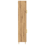 Highboard Artisan Oak 69.5X34X180 Cm Engineered Wood