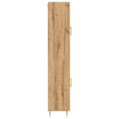 Highboard Artisan Oak 69.5X34X180 Cm Engineered Wood
