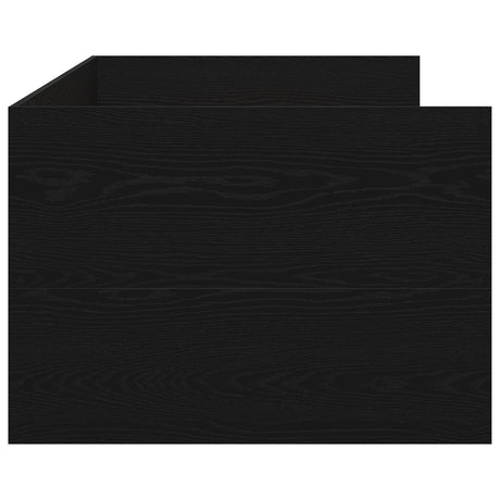 Daybed Black Oak Engineered Wood 90 X 200 Cm Durable Daybed