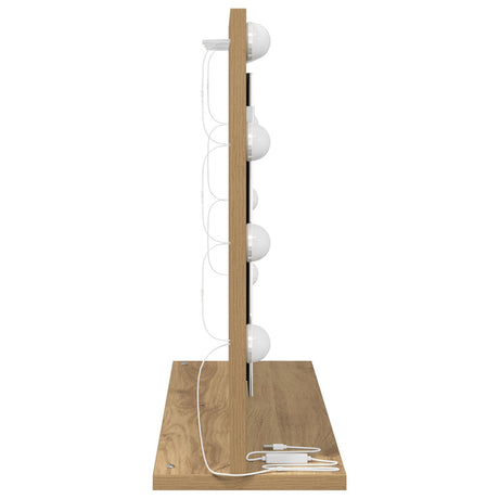 Vanity Mirror Artisan Oak Engineered Wood 60 X 45 X 18 Cm