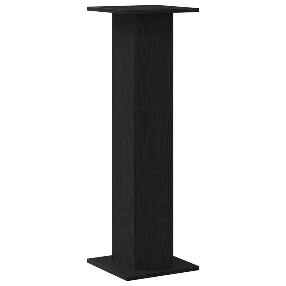 Plant Stand 2 Pcs Black Oak 30X30X95 Cm Engineered Wood