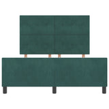 Bed Frame Dark Green 140X200 Cm Velvet