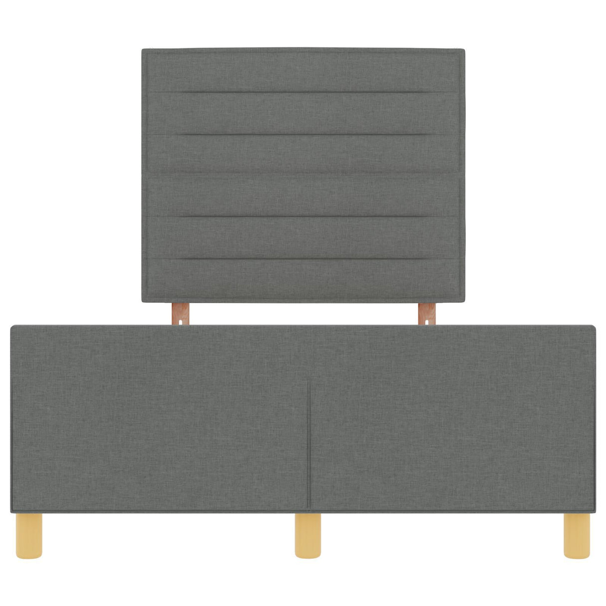 Bed Frame Dark Grey 120X200 Cm Fabric