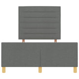 Bed Frame Dark Grey 120X200 Cm Fabric