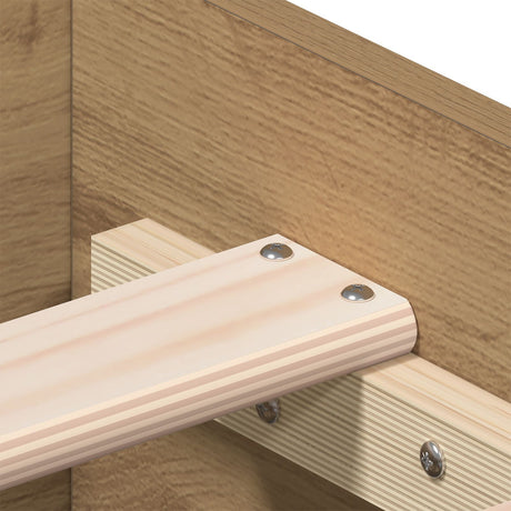 Bed Frame Artisan Oak 90X190 Cm Engineered Wood