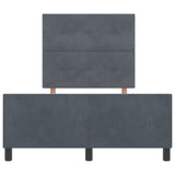 Bed Frame Dark Grey 120X200 Cm Velvet