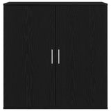 Sideboard Black Oak 79X38X80 Cm Engineered Wood