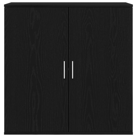 Sideboard Black Oak 79X38X80 Cm Engineered Wood