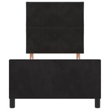 Bed Frame Black 100X200 Cm Velvet