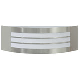 Outdoor Wall Light Silver Ip44