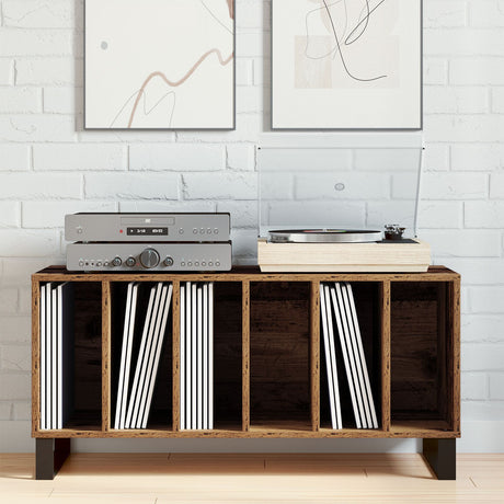 Record Cabinet Artisan Oak 100X38X48 Cm Engineered Wood