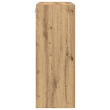 Wall-Mounted Cabinet With Glass Doors Artisan Oak 69,5X34X90 Cm