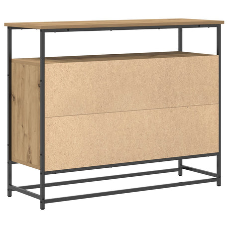 Sideboard Artisan Oak 100X35X80 Cm Engineered Wood And Steel