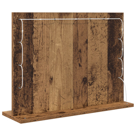 Vanity Mirror Old Wood Wood 60 X 45 X 18 Cm Mirror
