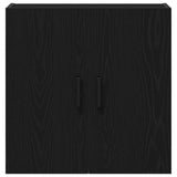 Wall Cabinet Black Oak 60X31X60 Cm Engineered Wood