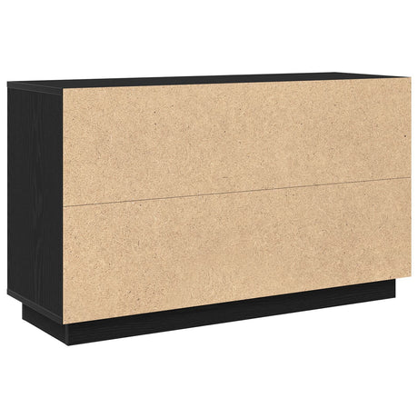 Sideboard Black Oak 102X35X60 Cm Engineered Wood