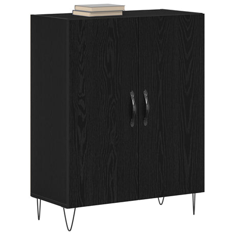 Sideboard Black Oak 69,5X34X90 Cm Engineered Wood