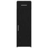 Sideboard Black Oak 30X42,5X93 Cm Engineered Wood