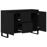 Sideboard Black Oak 104X35X70 Cm Engineered Wood