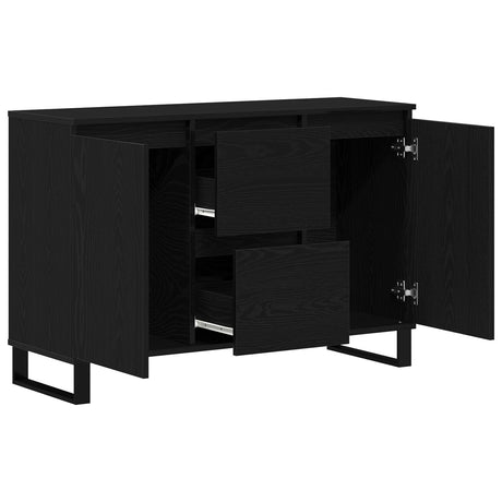 Sideboard Black Oak 104X35X70 Cm Engineered Wood