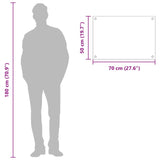 Kitchen Backsplash In Yellow, 70X50X0.6 Cm, Made Of Tempered Glass