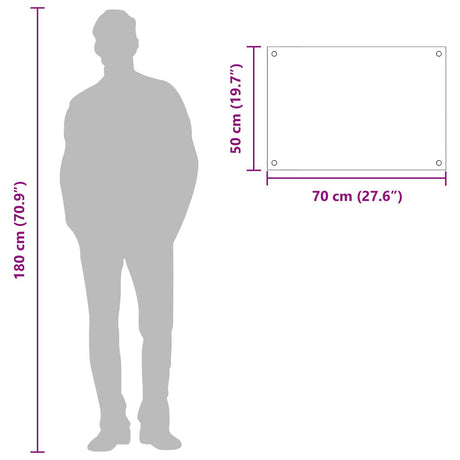 Kitchen Backsplash In Yellow, 70X50X0.6 Cm, Made Of Tempered Glass