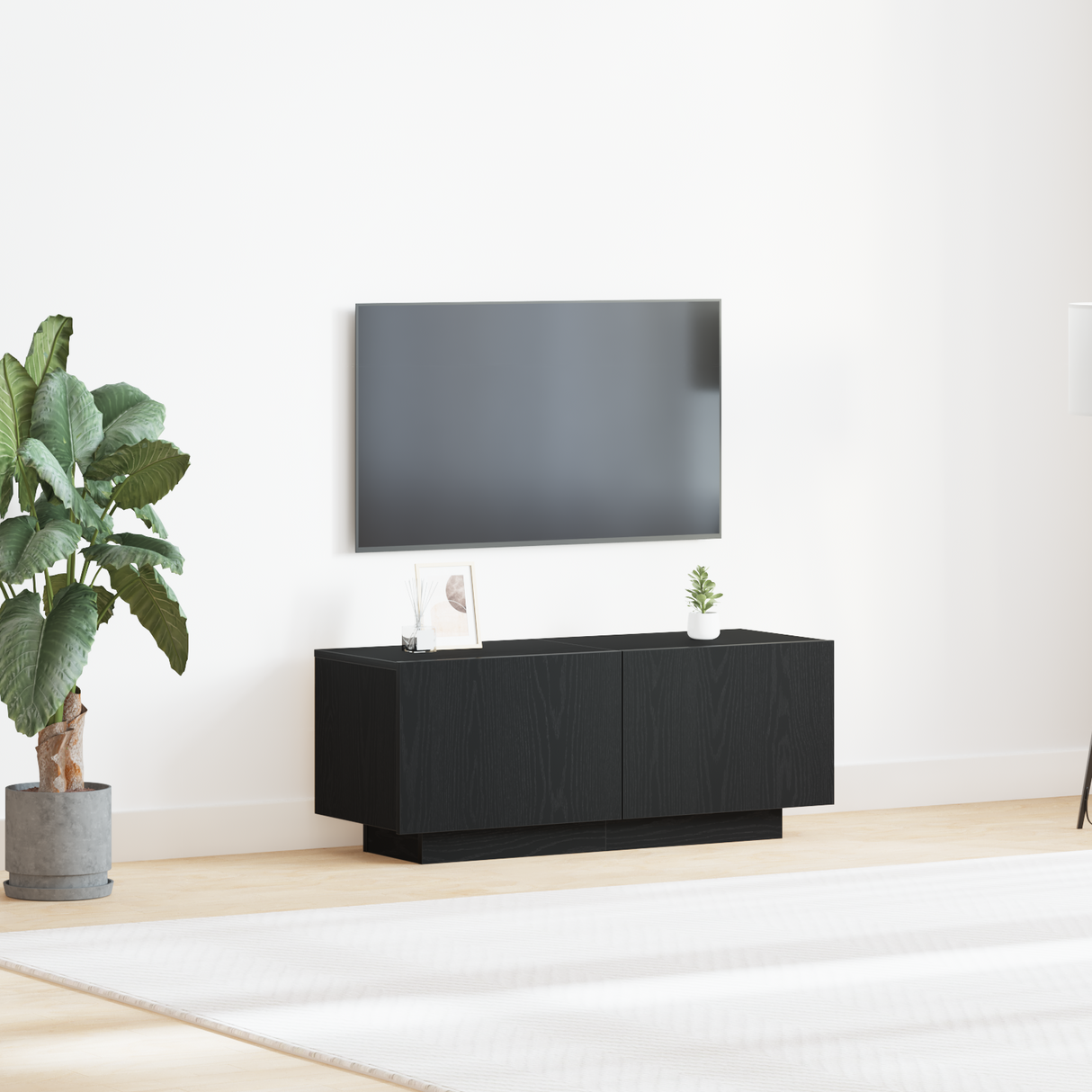 Bedside Cabinet 100X35X40 Cm Engineered Wood