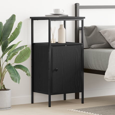 Bedside Cabinet 41X31X80 Cm Engineered Wood