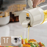 Kitchen Automatic Opening and Closing Oil Bottle with Self-Contained Oil Brush Integrated 550ml