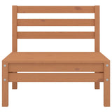 6 Piece Garden Lounge Set Honey Brown Solid Pinewood