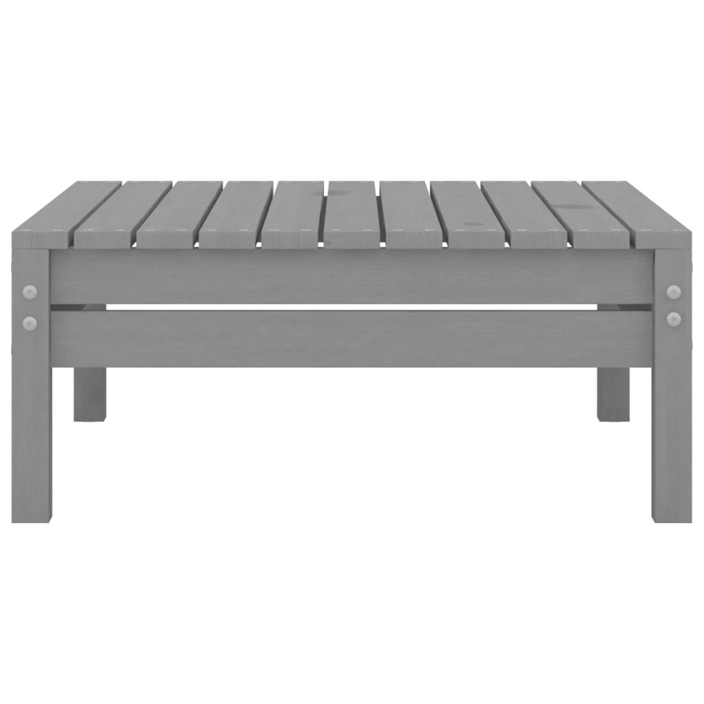 3 Piece Garden Lounge Set Grey Solid Pinewood