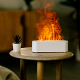 Innovative Simulated Ice Fire Cold Flame Essential Oil Diffuser Heavy Mist Air Humidifier Colorful LED Atmosphere Light