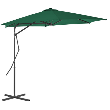 Garden Parasol with Steel Pole 300 cm Taupe