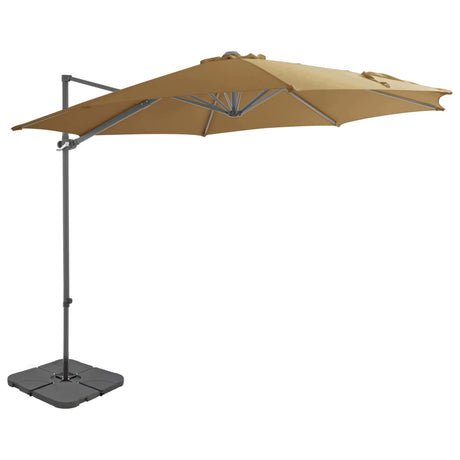 Garden Parasol with Portable Base Anthracite