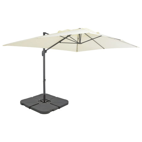 Garden Parasol with Portable Base Taupe