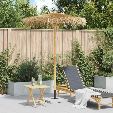 Bamboo Garden Parasol 270 cm with Banana Leaf Roof