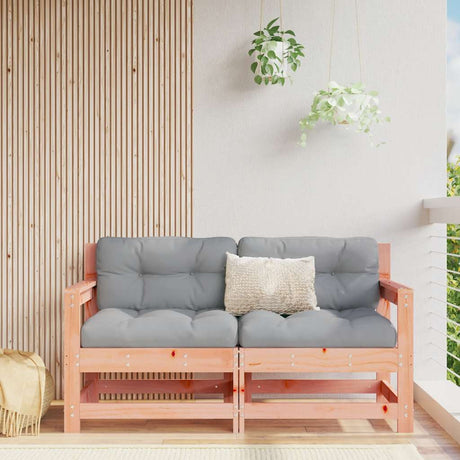 Garden Chairs with Cushions 2 pcs Solid Wood Pine
