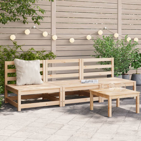 Garden Sofas Armless 3 pcs 70x70x67 cm Impregnated Wood Pine