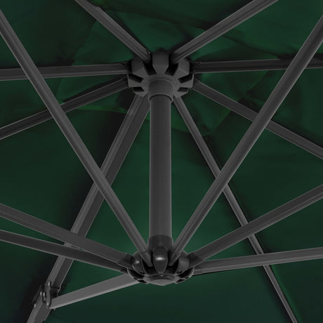 Garden Parasol with Portable Base Green