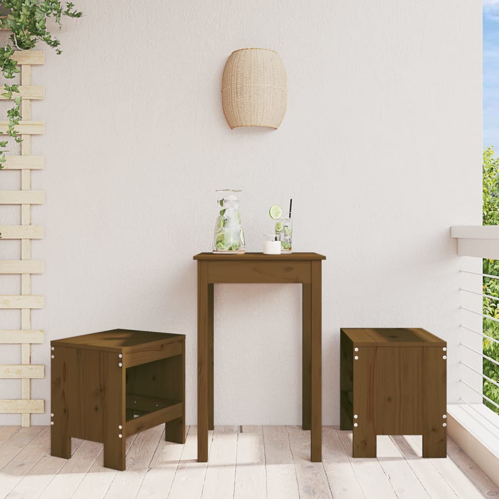 Bar Stools 2 pcs 40x36x75 cm Solid Wood Pine