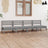 4 Piece Garden Lounge Set White Solid Pinewood